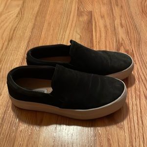 Steve Madden Black Suede Slip On Sneaker